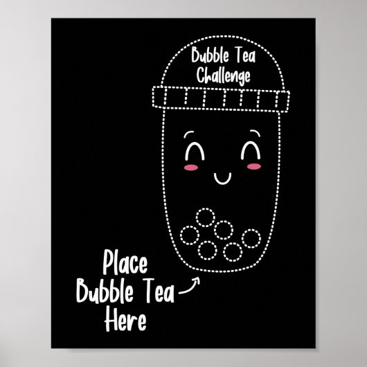 Bubble Tea Challenge Place Bubble Tea Poster (Voorkant)
