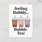 Bubble Tea Drank Cafe Visitekaartje (Voorkant)