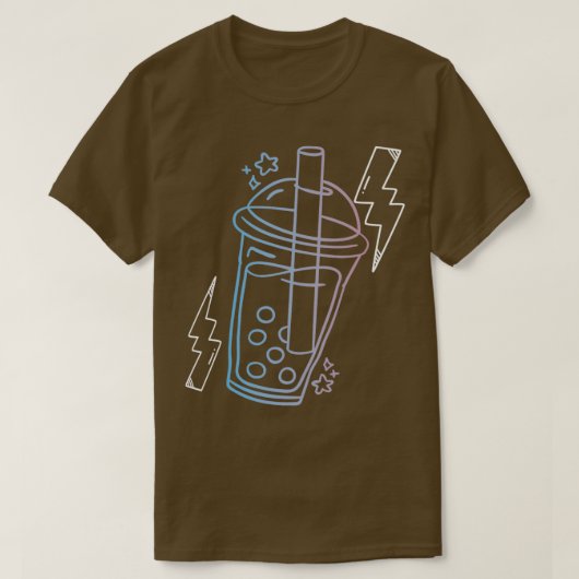 Bubble Tea Drinker Tapioca Pearl Milk Boba Tea 5 T-shirt (Design voorkant)