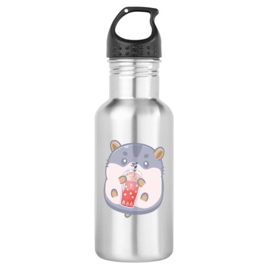 Bubble Tea Hamster Waterfles (Voorkant)