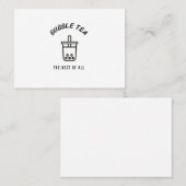 Bubble tea het beste van alles visitekaartje (Voorkant / Achterkant)