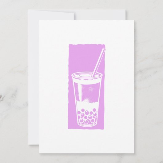 Bubble tea kaart (Voorkant)