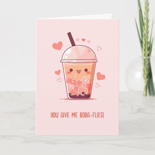 Bubble Tea Kaarten - Schattige Boba Melk Thee Pun (Voorkant)