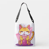 Bubble Tea Kitty Crossbody Tas (Achterkant)