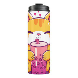 Bubble Tea Kitty Thermosbeker