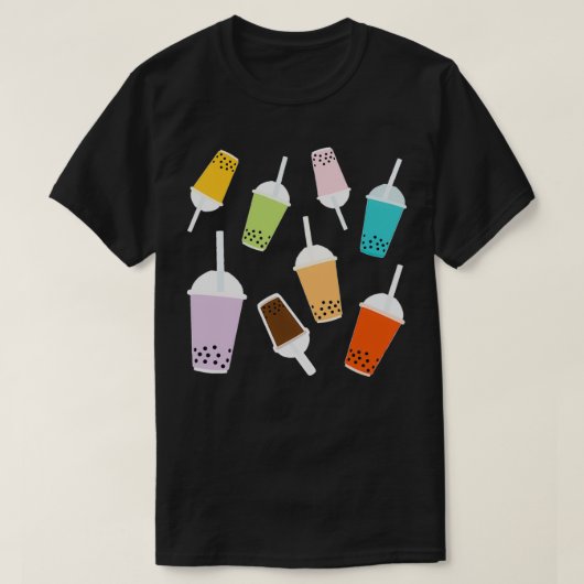 BUBBLE TEA PATROON 7 T-SHIRT (Design voorkant)