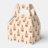 Bubble Tea Pattern Bedankdoosjes (Voorkant Zijde)