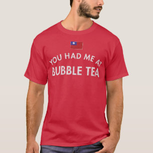 Bubble Tea Pearl Milk Tapioca Boba Chinese Taiwan T-shirt