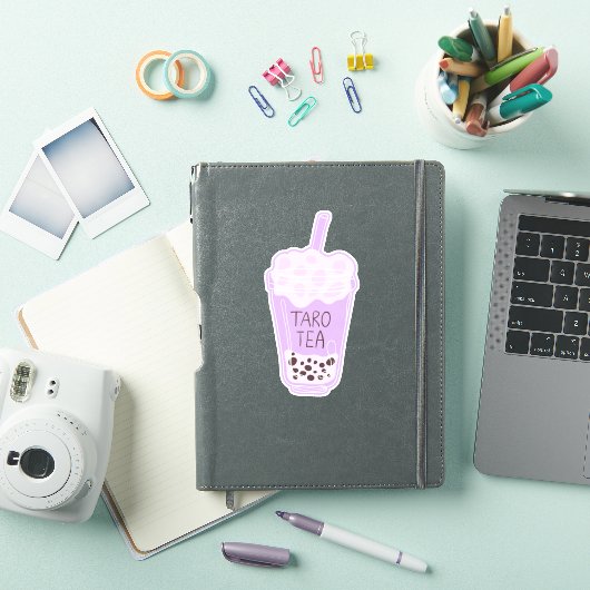 Bubble tea taro sticker (iPad Cover)