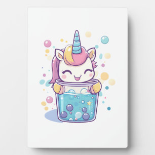 Bubble Tea Unicorn (1) Fotoplaat