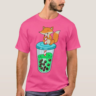 Bubble Tea Vrouwen Fox Boba Tea Fox T-shirt