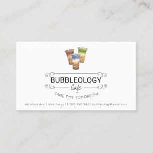 Bubble Tea Winkel Loyaliteitskaart Klantenkaartje