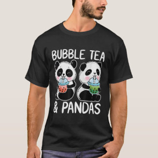 Bubble thee en panda's Boba thee Kawaii Panda T-shirt