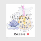 Bubble thee en parels sticker (Vel)