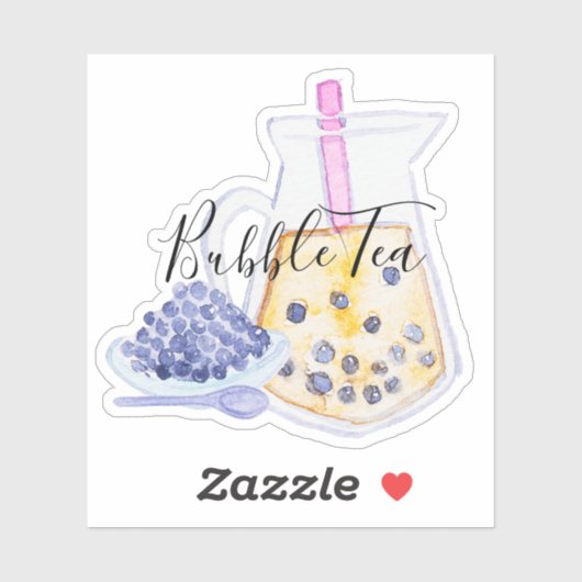 Bubble thee en parels sticker (Vel)