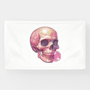 Bubble Trouble Skull – Grappig Gum Skelet Spandoek