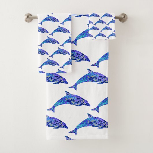 Bubble Up Dolphin Bad Handdoek (Insitu)