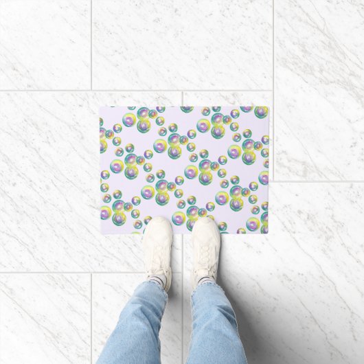Bubble Wand Paars Deurmat (Binnen)