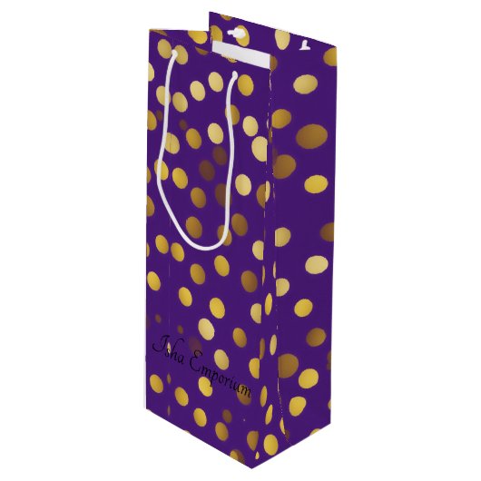 Bubble Wine Gift Bag Wijn Cadeautas (Voorkant Gekanteld)