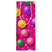 Bubble Wine Gift Bag Wijn Cadeautas (Achterkant)