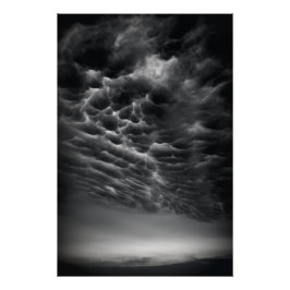 Bubble Wolken voor een Tornado Perfect Poster