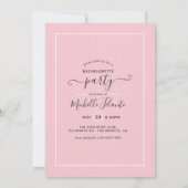 Bubblegum African American Bachelorette Party Kaart (Achterkant)