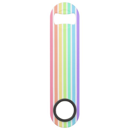 Bubblegum arc-en-ciel et bandes blanches (Devant)