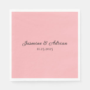 Bubblegum Blush Bruiloft Servet