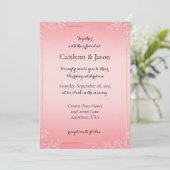 Bubblegum Blush Wedding Invitations (Debout devant)