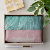 Bubblegum Breeze Blauwgroen Ram Decoupage Tissuepapier (Geschenk)