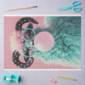 Bubblegum Breeze Blauwgroen Ram Decoupage Tissuepapier (Craft)