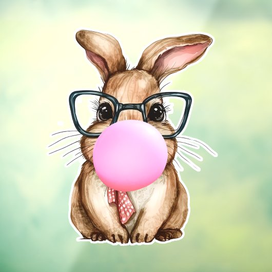 Bubblegum Bunny Raamsticker (Vel 3)