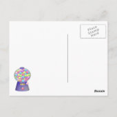 Bubblegum Gumballs en Machine Briefkaart (Achterkant)
