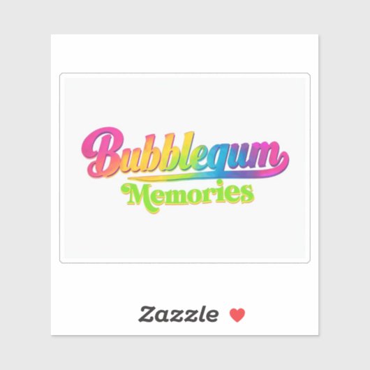 Bubblegum-herinneringen Sticker (Vel)