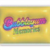 Bubblegum-herinneringen Sticker (Voorkant)