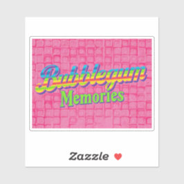 Bubblegum-herinneringen Sticker