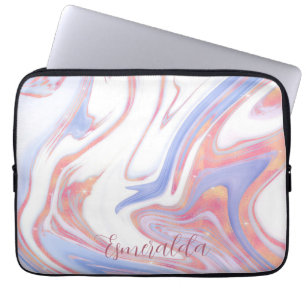 Bubblegum Marmer Laptop Sleeve