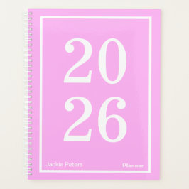 Bubblegum Pink Big Year Large Planner