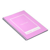 Bubblegum Pink Block Quote Classic Notitieboek (Rechterzijde)