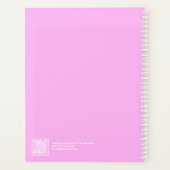 Bubblegum Pink Block Quote | Fully Customizable Planner (Achterkant)