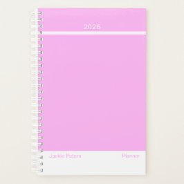 Bubblegum Pink Minimalist Planner