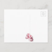 Bubblegum rose Cigar Baby Girl Faire-part (Dos)