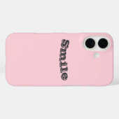 Bubblegum roze  en lekkere effen kleur Case-Mate iPhone case (Achterkant (horizontaal))