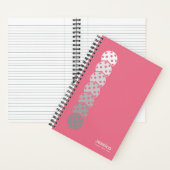 Bubblegum Roze Pickleball Gradient Persoonlijk Notitieboek (Binnen)