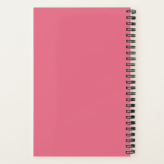 Bubblegum Roze Pickleball Gradient Persoonlijk Notitieboek (Achterkant)