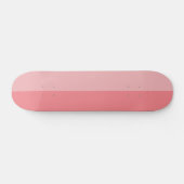Bubblegum roze tweekleurige streep skateboard (Horizontaal)