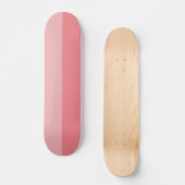 Bubblegum roze tweekleurige streep skateboard (Voorkant)