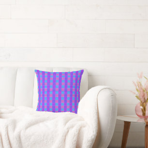 Bubblegum Tartan Print, Kussen