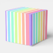 Bubblegumregenboog en witte strepen bedankdoosjes (Achterkant)