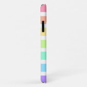 Bubblegumregenboog en witte strepen Case-Mate iPhone case (Achterkant/rechts)
